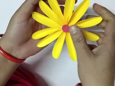 5 Easy Paper Flower Making Ideas | Paper Crafts | DIY ! Home Decor Ideas