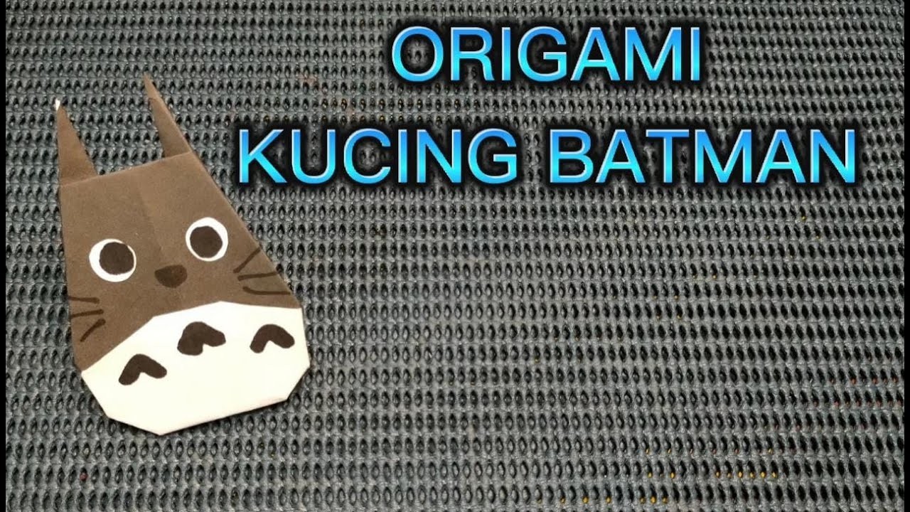 Batman Cat Origami | Origami Kucing Batman | Paper Craft DIY @anakcerianusantara7611