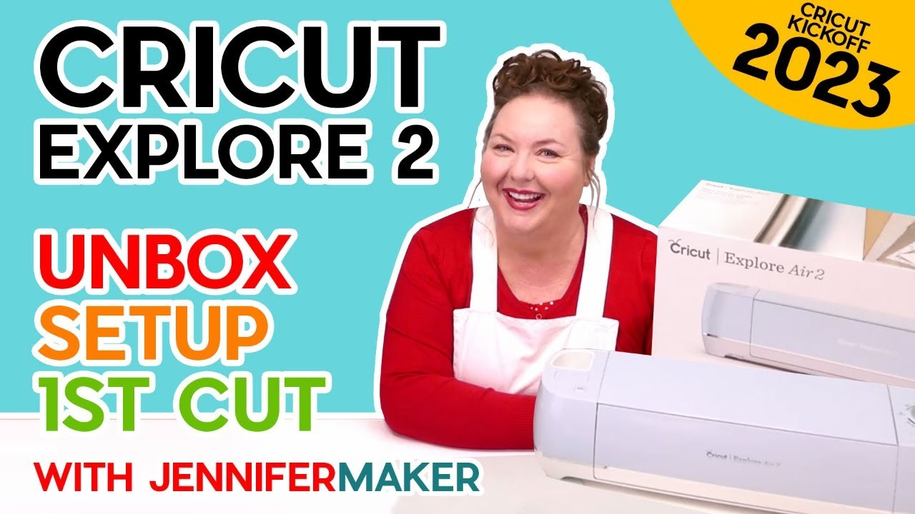 Cricut Explore Air 2 for Beginners: Unbox, Setup, & First Cut! (CRICUT KICKOFF Day #1)