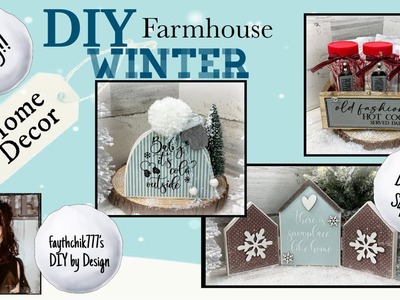 DIY Easy Farmhouse Winter Crafts | DIY Dollar Tree Winter Crafts | DIY Winter Home Decor 2022