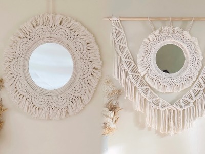 DIY Mandala Mirror Wall Hanging Tutorial | Wall Decoration | Boho Mirror