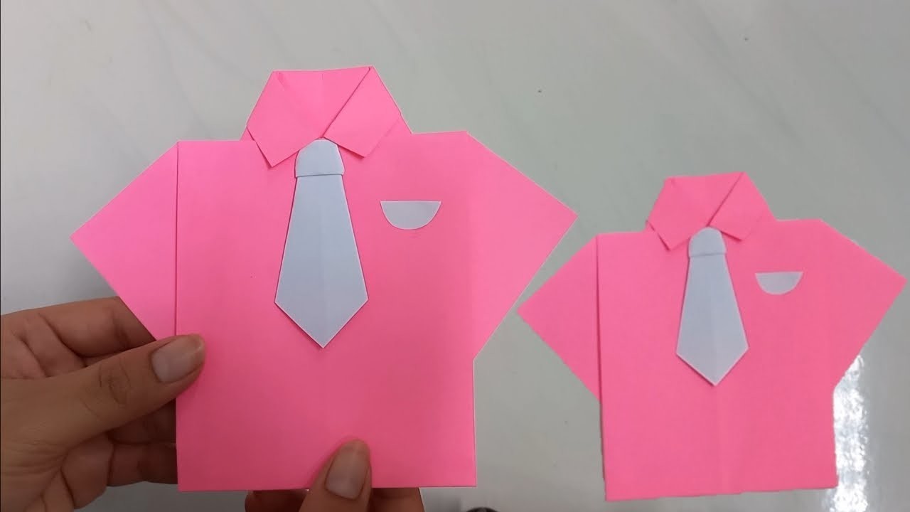 DIY Origami Paper Crafts ,  How to Make a Paper Shirt and Tie