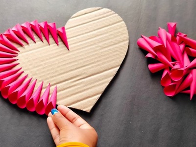 Diy Paper Heart Wall Hanging||Valentine's Day Craft ideas||Paper Craft