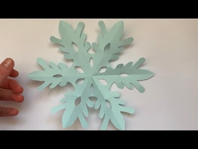DIY Paper Snowflake ❄️ | Easy crafts for ???? kids, decorations for your house ????