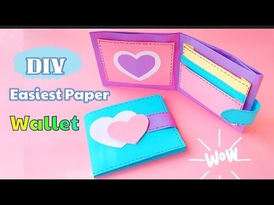DIY paper wallet. How to make paper wallet at home #craft #homemade #art