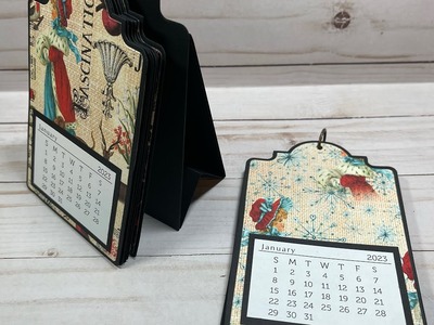 Easel Style Tag Calendar, a Country Craft Creations Design Team Project