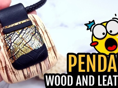 Fashionable Stylish Pendant from polymer clay. Unique Jewelry Project. How to make | Free Video Tuto
