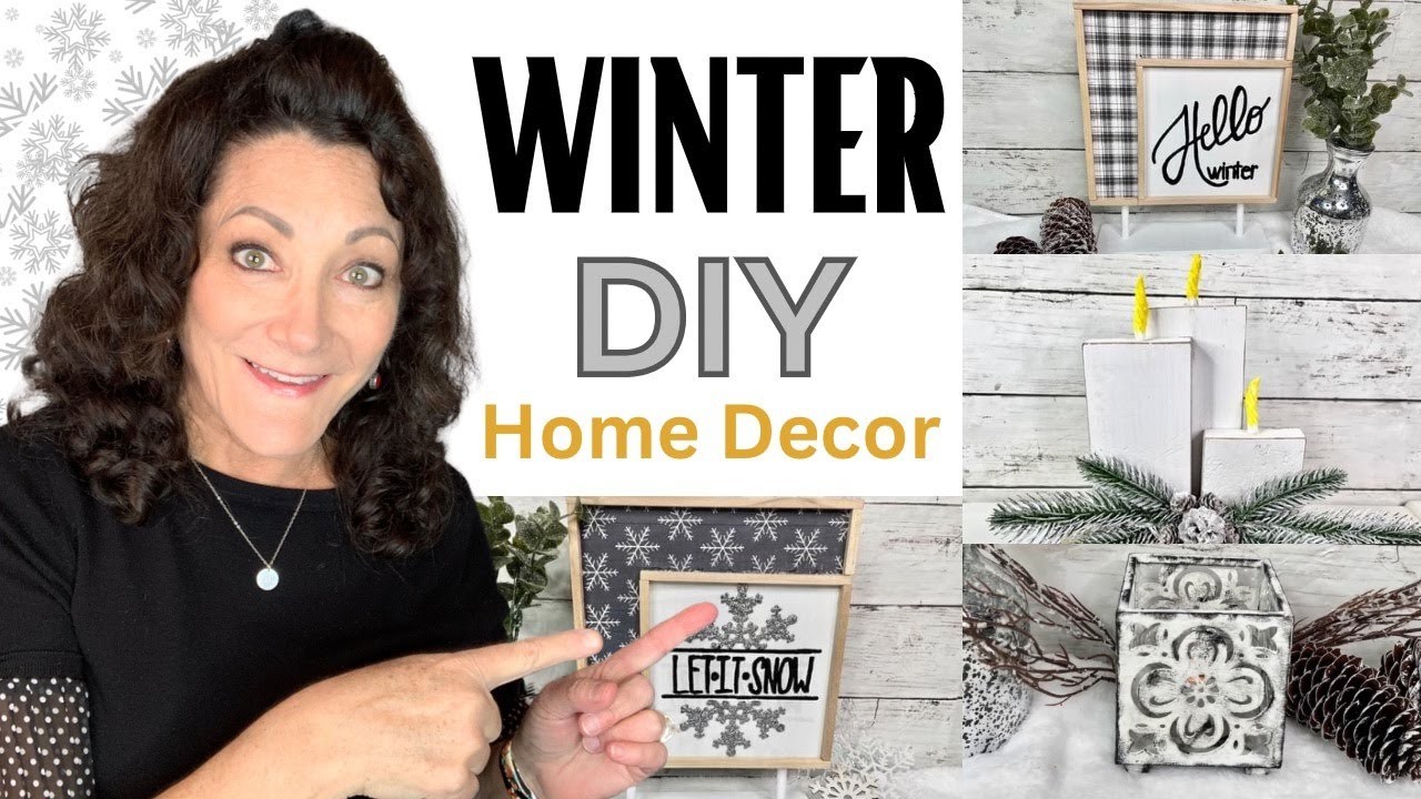 GORGEOUS Winter DIY Home Decor | So Easy To Create