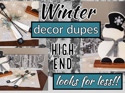 ⛄HIGH END WINTER DECOR LOOKS FOR LESS!!~Wayfair and Kirklands Dupes~Cheap & Easy Winter DIYS