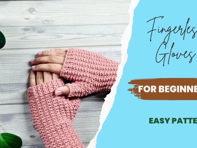 How to Knit Fingerless Gloves???? |Easy To Knit For Beginners| Rice stitch ???? | Urdu.Hindi