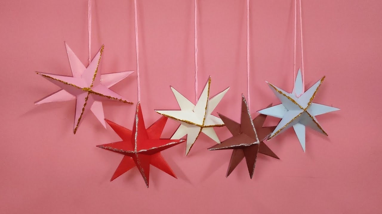 how-to-make-3d-paper-star-diy-origami-arts-and-paper-craft