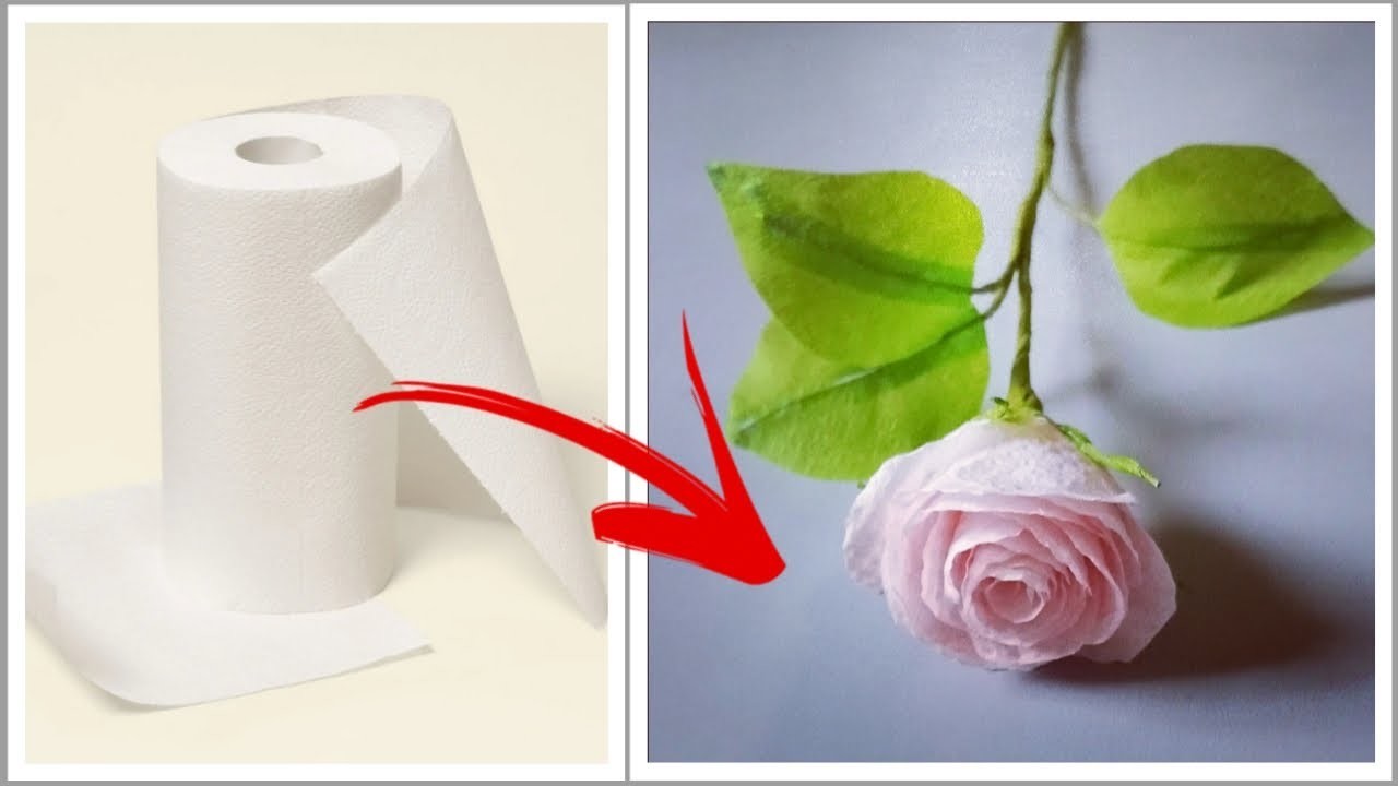 How to Make DIY Tissue Paper rose|Tissue Paper Flowers#papercraft #diy #tissuepapercrafts