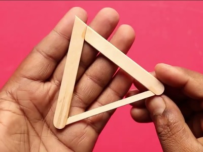 How to make wall hanging with popsicle sticks | Popsicle sticks crafts | DIY flower pot crafts