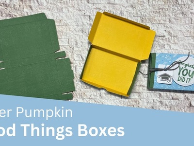 How to put the Boxes Together in this months Paper Pumpkin
