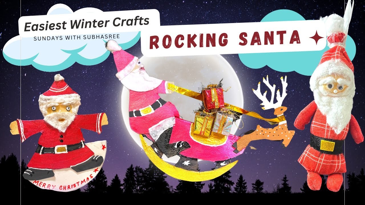 Making of Rocking Santa | Hanging Santa | Easy Christmas DIY | Winter Crafts