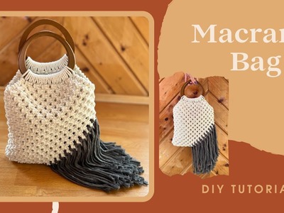 Modern Macrame Bag Tutorial. Macrame Purse Bag. DIY Macrame Pattern. Macrame Fashion Accessories
