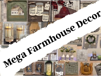 MUST SEE MEGA VIDEO!!! Farmhouse DIY's | Dollar Tree DIY's | Farmhouse Decor