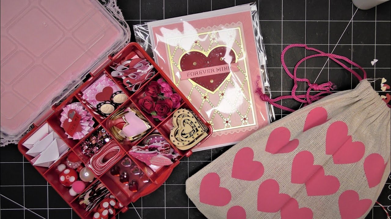 "My Happy Valentine" Altered Embellishment Case, Card & Treat Swap Tutorial, Part 3: Embellishments
