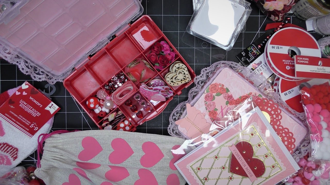 "My Happy Valentine" Altered Embellishment Case, Card & Treat Swap Tutorial, Part 2: Card, Gift, Etc