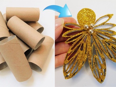 New Year Angel Tutorial. Inexpensive DIY Decor Idea for Home. Recycled Crafts to Make World Better