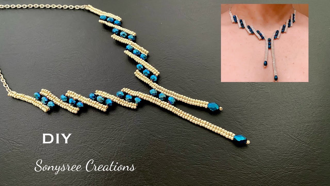 New Year Charming Necklace || How to make Beaded Necklace