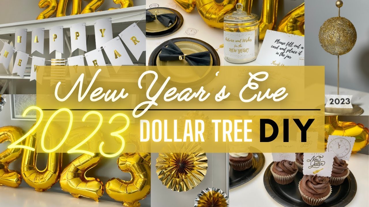 New Year’s Eve Party DIY ideas | Dollar Tree DIY New Years 2023 | DIY New Year Decorations