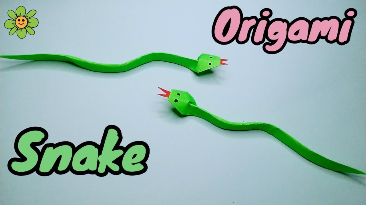 Origami Snake - How to make a paper Snake || Tutorials