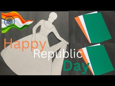 Republic day craft.Doll craft.Republic day special craft.26 January wall hanging craft.DIY craft