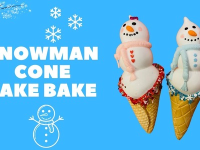 Snowman Cone Fake Bake