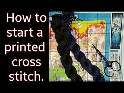 #stampedcrossstitch Begin a kit with the loop method ???? ????