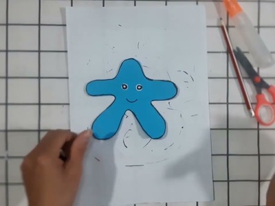 Starfish Collage | Paper Craft Ideas for Room Decoration | Easy tutorial