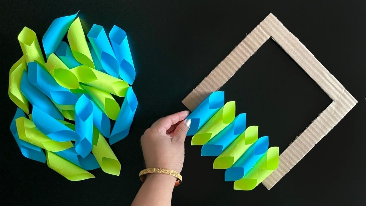Unique Paper Wall Hanging. Paper craft For Home Decoration. DIY Wall Decor. Easy Paper Wall mate