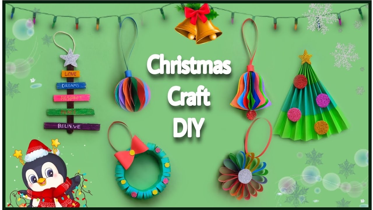 10 DIY Easy & Cute Christmas Decoration Craft by Paper????????✨ |Amusing City DIY???? #craft #christmas #diy