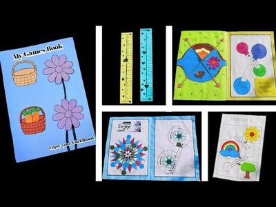 14 easy paper gaming book । diy cute coloring gaming book । diy paper crafts easy games । part - 4