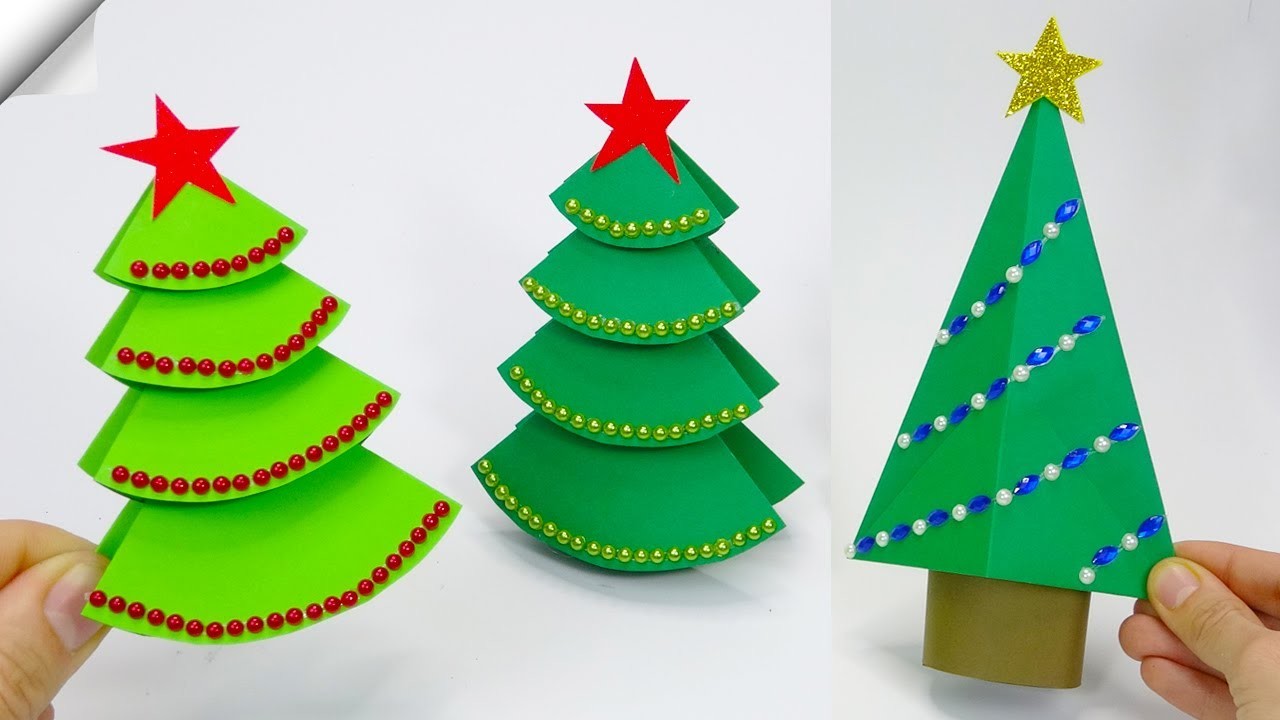 6 ways to make paper Christmas trees