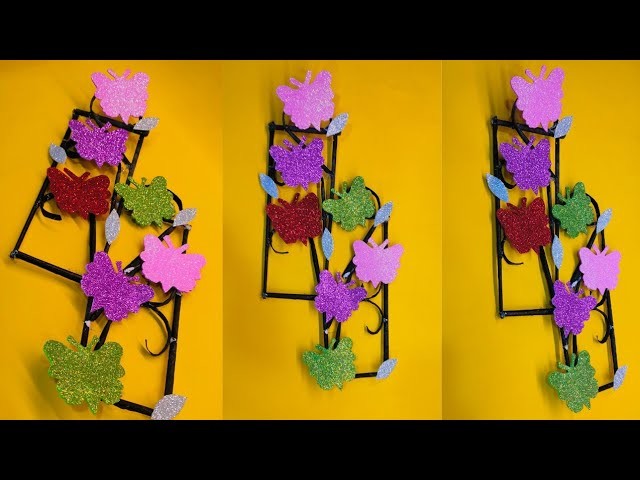 ???????? Amazing Butterfly ???? Wall Hanging Craft ???? Using Gilliter Paper || Home Decor || DIY Easy Crafts ????