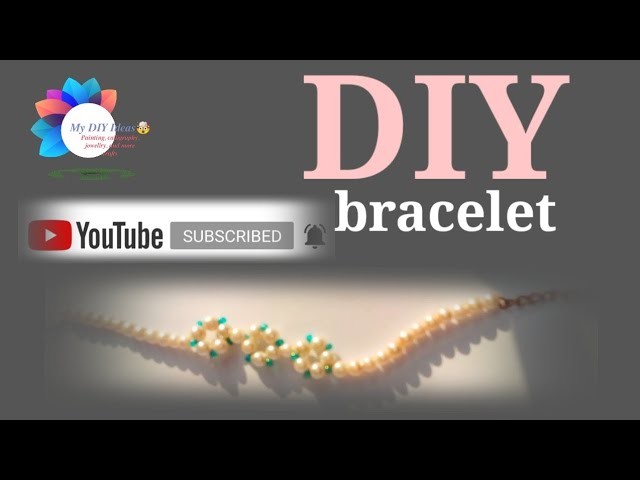 Beads bracelet for beginners.beads bracelet tutorial.jewelry bracelets.by My DIY ideas