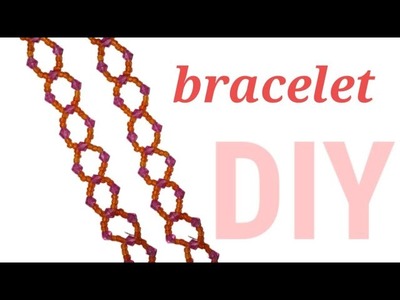 Beads bracelet for beginners.crystal bracelet.bracelet tutorial.jewelry bracelets.by My DIY ideas