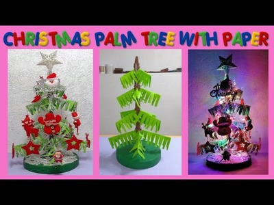 CHRISTMAS PALM TREE WITH PAPER DIY