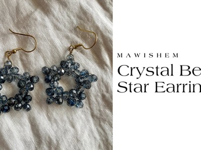 Crystal Beads Star Earrings | How to | DIY