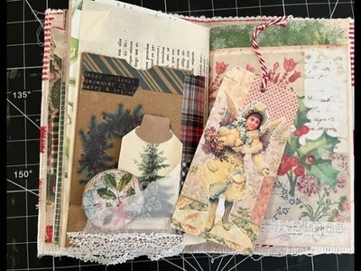 Deconstructed Paper Bag Pocket & Vellum Tuck - Christmas Journal - Episode 6