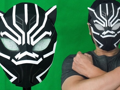 DIY Black Panther Mask Paper || Marvel Superhero cosplay