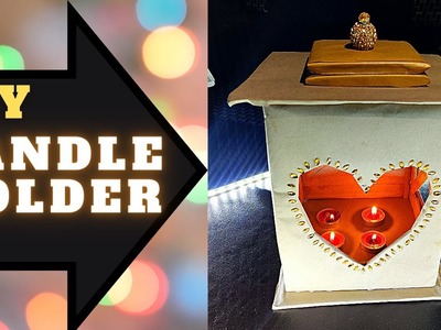 DIY Candle Holder Made With Cardboard | Candle Holder |