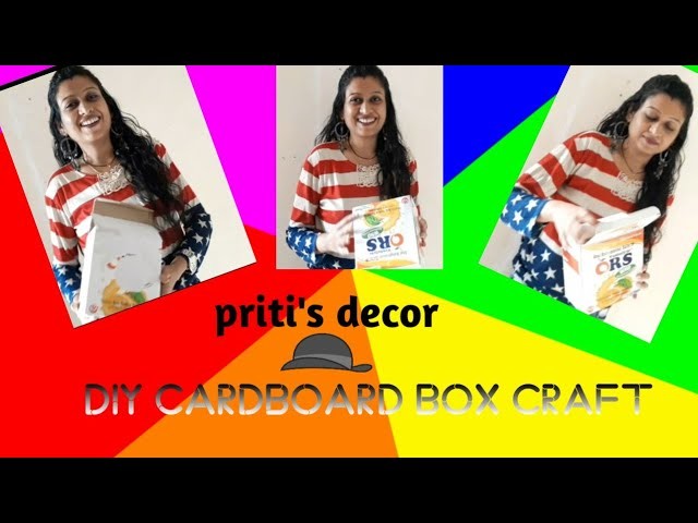 DIY Cardboard box craft ideas|Best out of waste|Cardboard box painting designs|DIY carvings