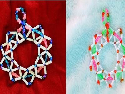 DIY How to make beads star. star keychain. christmas decoration @nfs crafts
