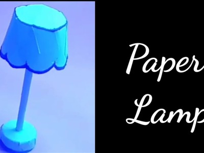 DIY paper lamp. how to make paper lamp. origami paper lamp. #paper craft