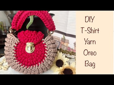 DIY T-shirt yarn Oreo Bag Tutorial