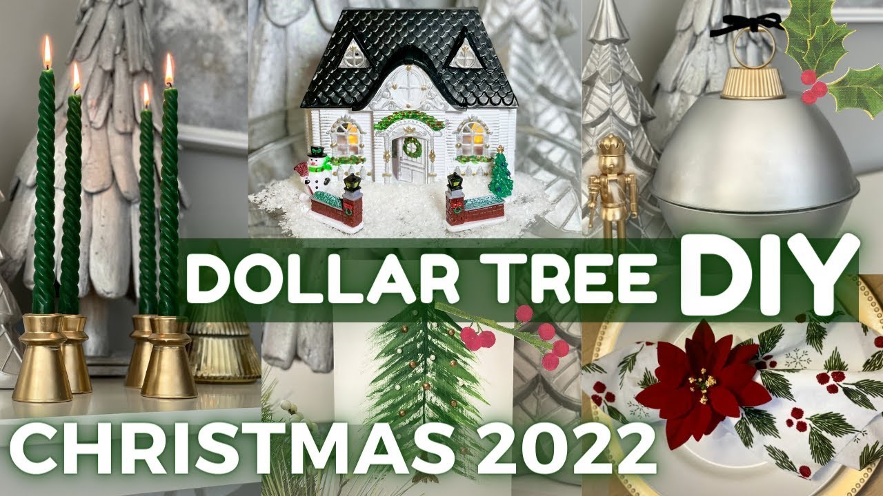 DOLLAR TREE CHRISTMAS DIYS 2022 ???? | Christmas Crafts | High End Decorations