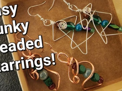 Easy Beaded Funky Earrings!
