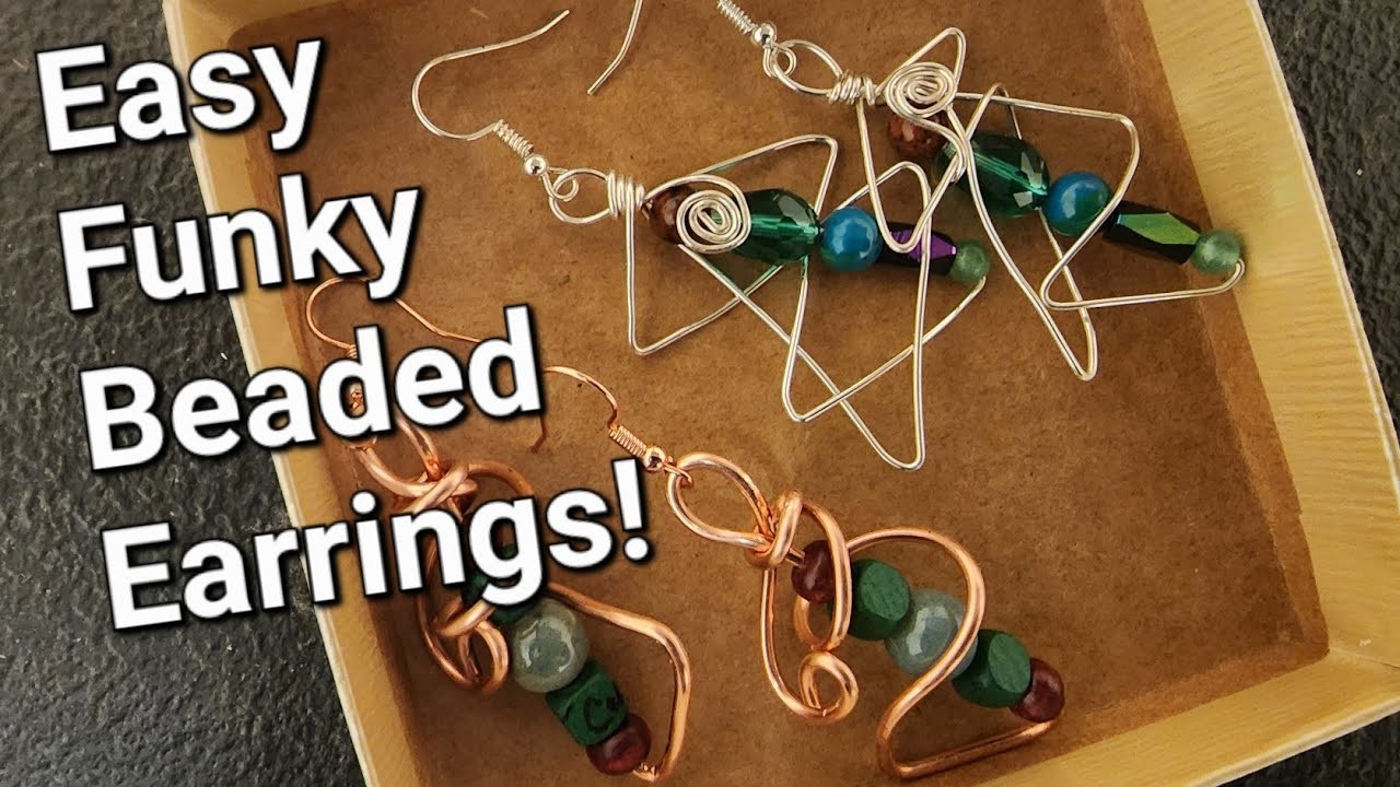 Easy Beaded Funky Earrings!